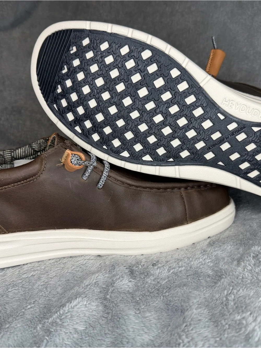 Hey Dude Wally Grip Craft Leather Brown